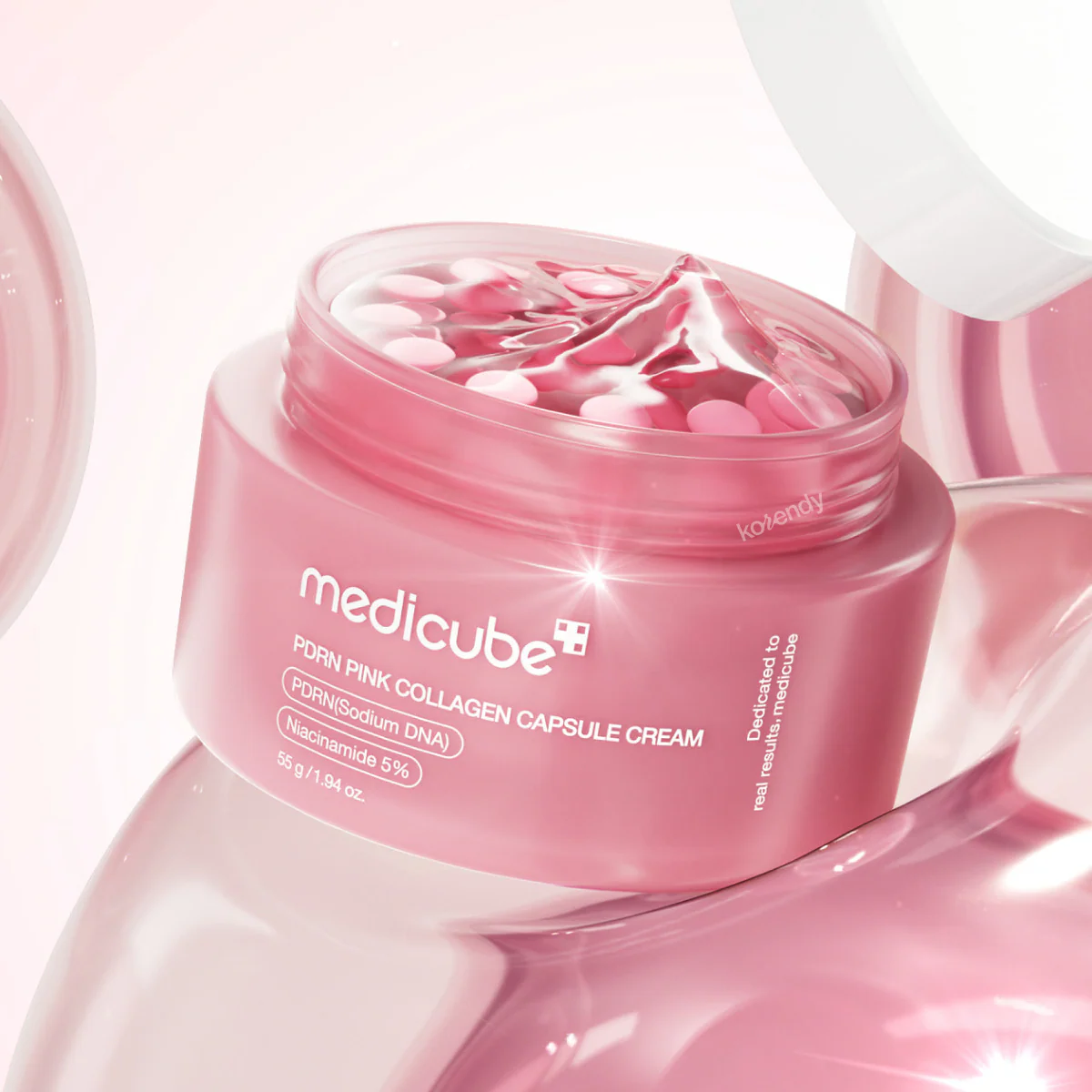 Medicube - PDRN Pink Collagen Capsule Cream (Aydınlatıcı ve Esneklik Koruyucu Somon PDRN ve Pembe Kolajenli Kapsül Krem) 55g - Image 3