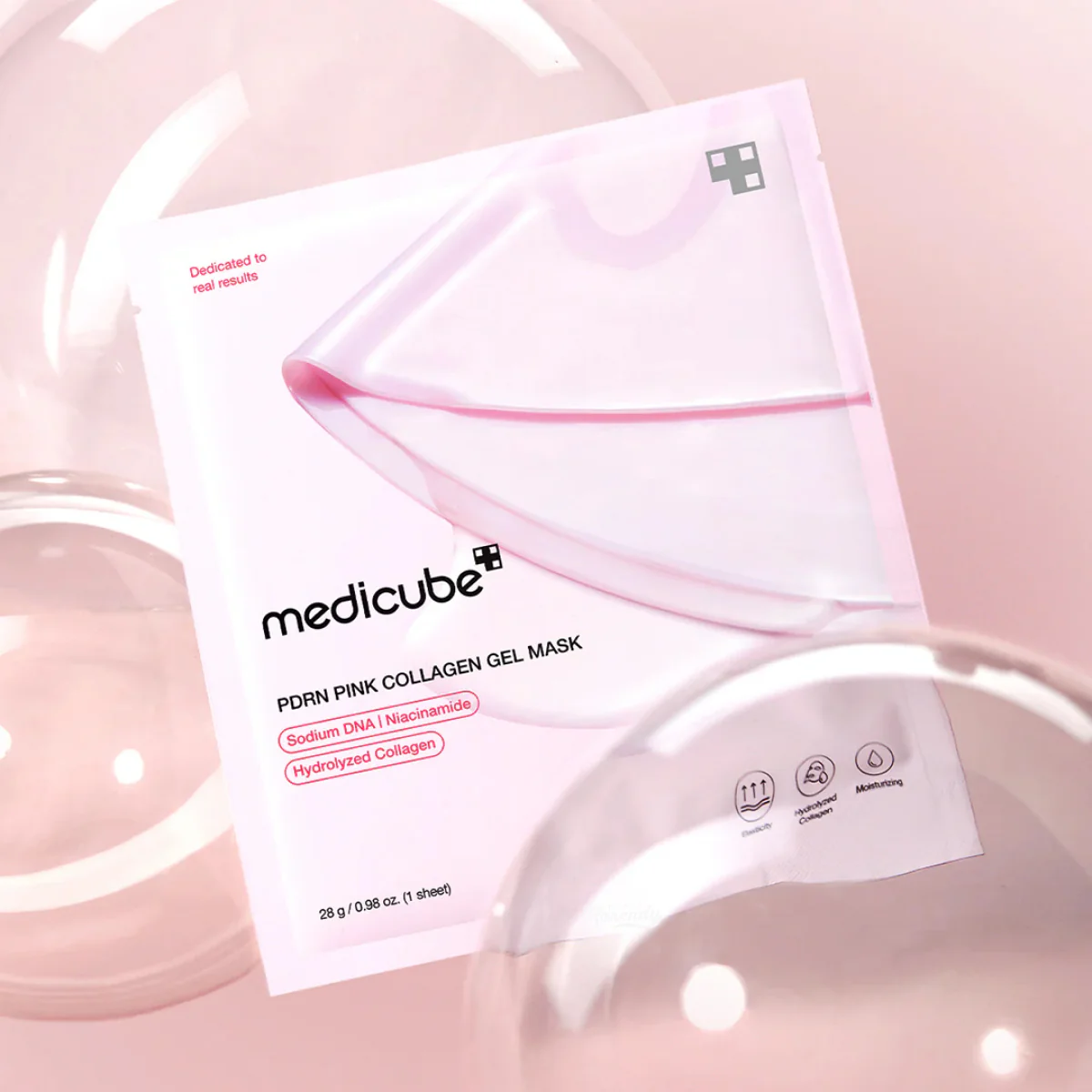 Medicube - PDRN Pink Collagen Gel Mask (48 Saat Boyunca Elastikiyet Koruyucu ve Besleyici Kolajenli Jel Maske) 28gr x 4'lü maske - Image 3