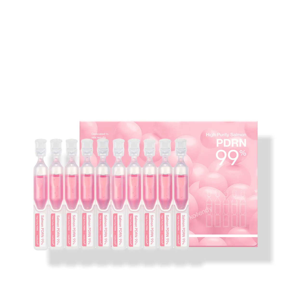 Medicube - PDRN Pink One Day Serum (1.5ml x 10) (Parlatıcı ve Leke Önleyici %99 Saf Somon PDRN ve Kolajen İçeren Tek Dozluk Yoğun Serum)