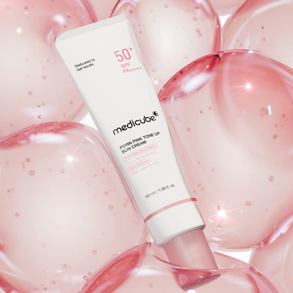 Medicube - PDRN Pink Tone Up Sun Cream (Somon PDRN ve Glutatyon İçeren Ton Eşitleyici Güneş Kremi) 50ml - Image 3