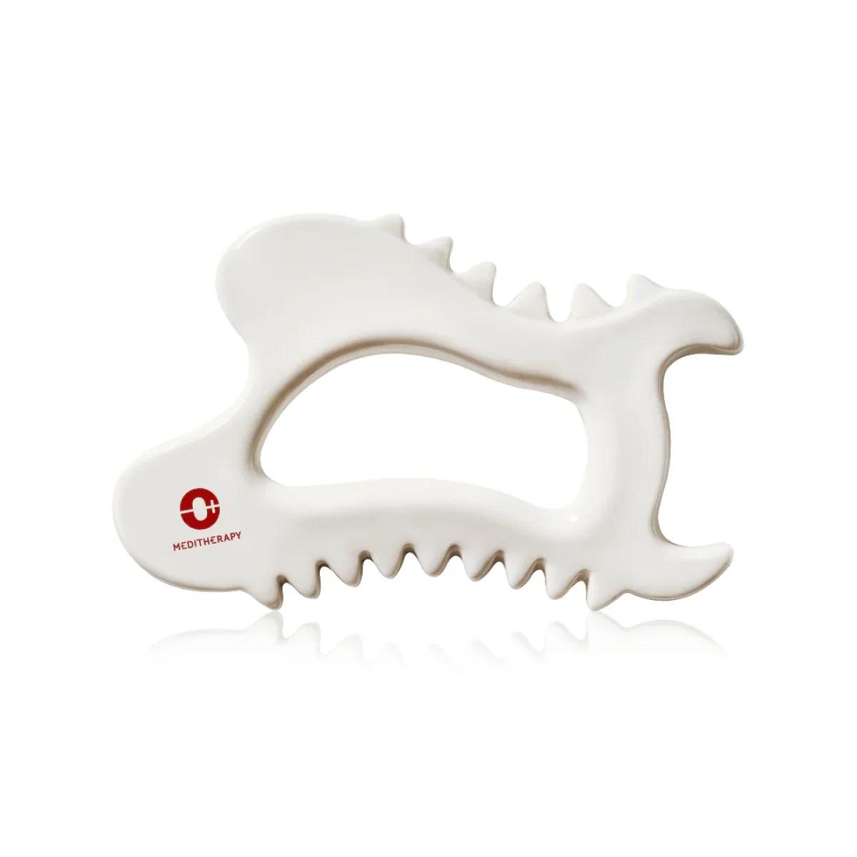 Meditherapy - Soksal Gua Sha (Lenf Drenajını Destekleyen ve Selülit Görünümünü Engelleyen %100 Seramik Gua Sha)