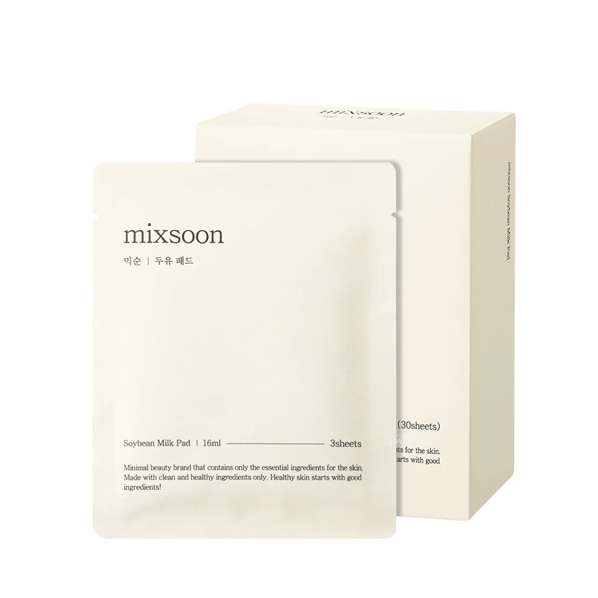 mixsoon - Soybean Milk Padler (Cilt Bariyeri Destekleyici Yoğun Nemlendirici Ped) 16ml x 10 Paket