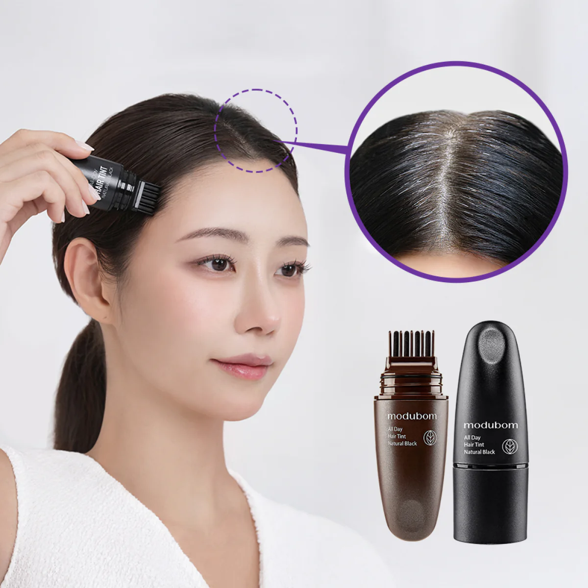 modubom - All Day Hair Tint (Gri Saç Kapatıcı ve Dökülme Önleyici Saç Tinti) 7gr (%40 İndirimli)