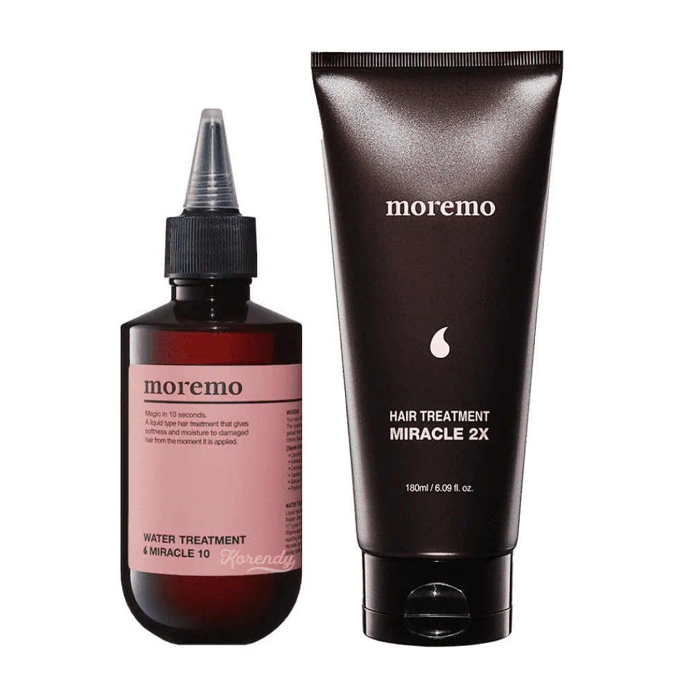 Moremo - 2 Adımda Onarıcı, Besleyici ve Nemlendirici Mucize Saç Seti (Water Treatment Miracle 10 ve Hair Treatment 2X)