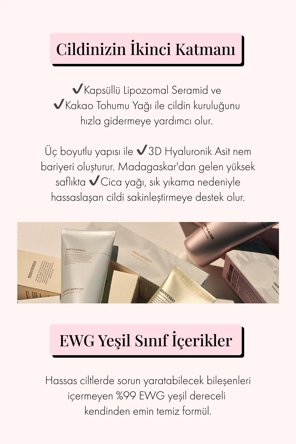 Moremo - Perfumed Hand Cream (Çiçek Kokulu Yumuşatıcı El Kremi) 50ml (SKT İndirimli) - Image 9