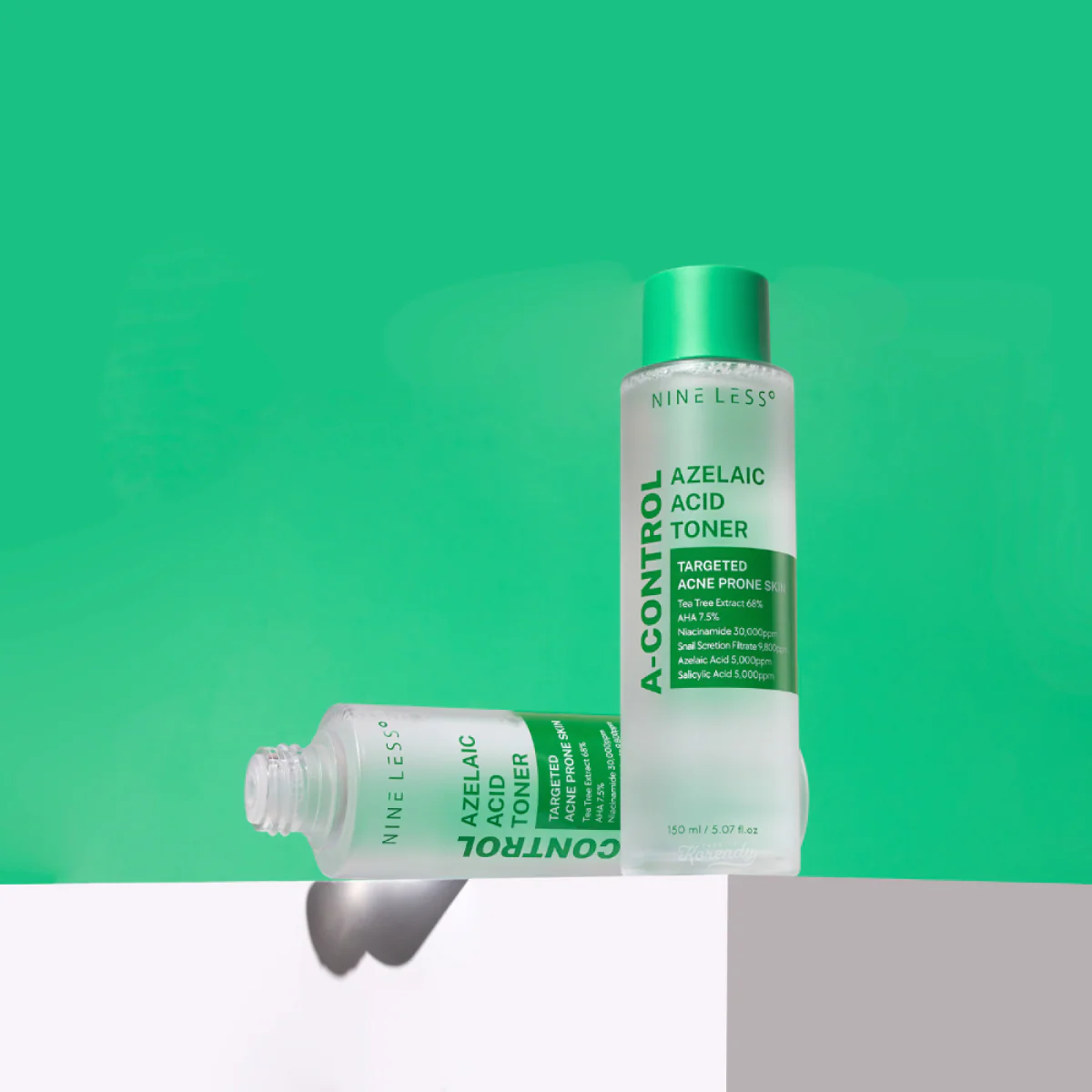 Nineless - A Control Azelaic Acid Toner (Geniş Gözenek Siyah & Beyaz Nokta Pürüz Karşıtı AHA Tonik) 150ml - Image 2