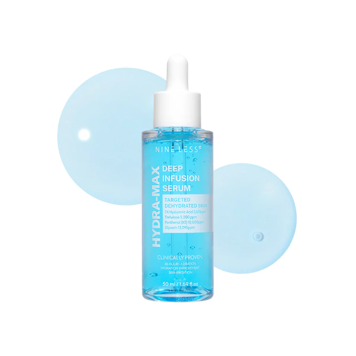 Nineless -  Hydra Max Deep Infusion Serum (Yoğun Nemlendirici ve Besleyici 7 Farklı Hyaluronik Asitli Serum) 50ml - Image 2