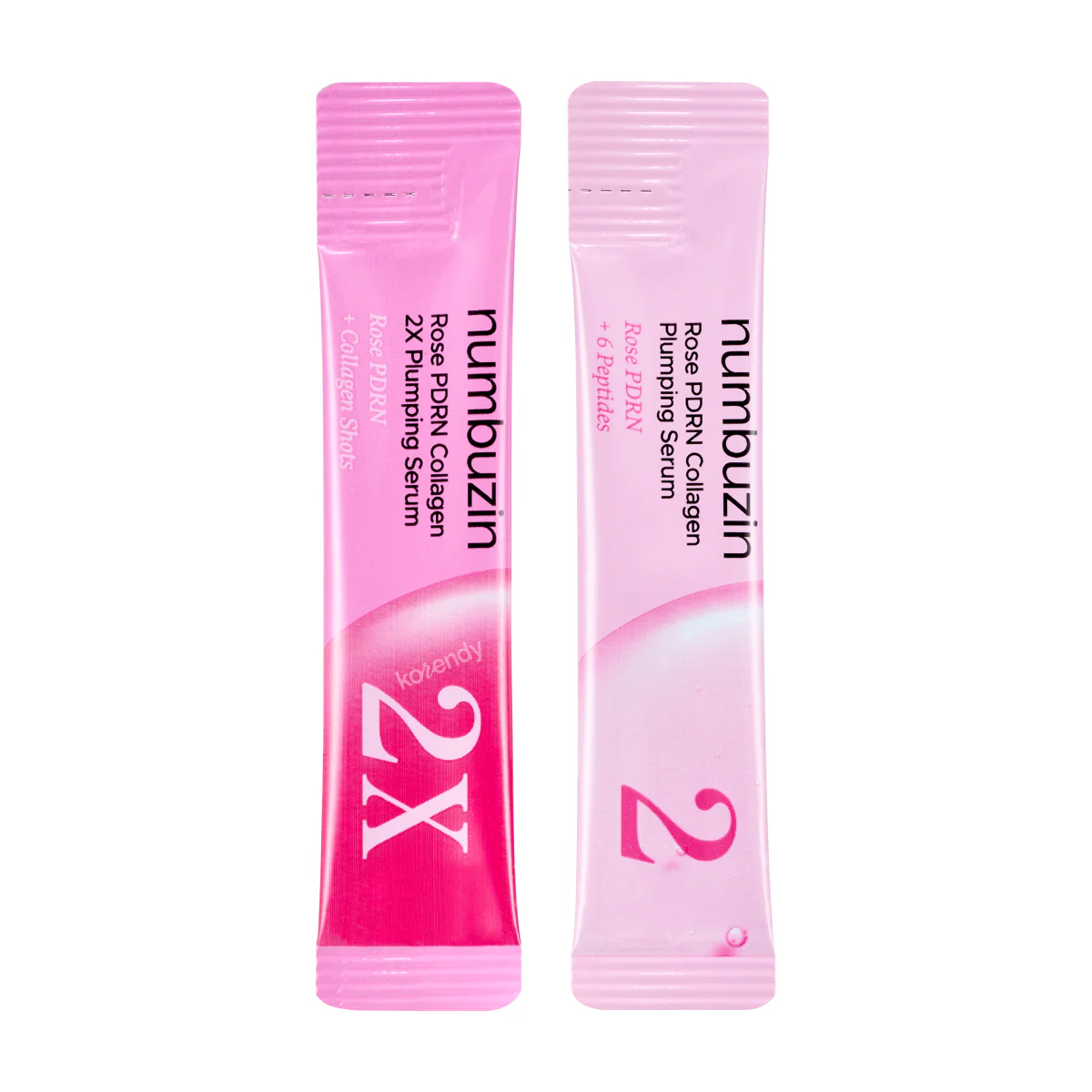 Numbuzin - No.2 Rose PDRN Collagen Plumping Serum Duo 10x (PDRN ve Kolajenli Serum Kiti) 12ml (5x1.2ml + 5x1.2ml) (%40 İndirimli) - Image 2