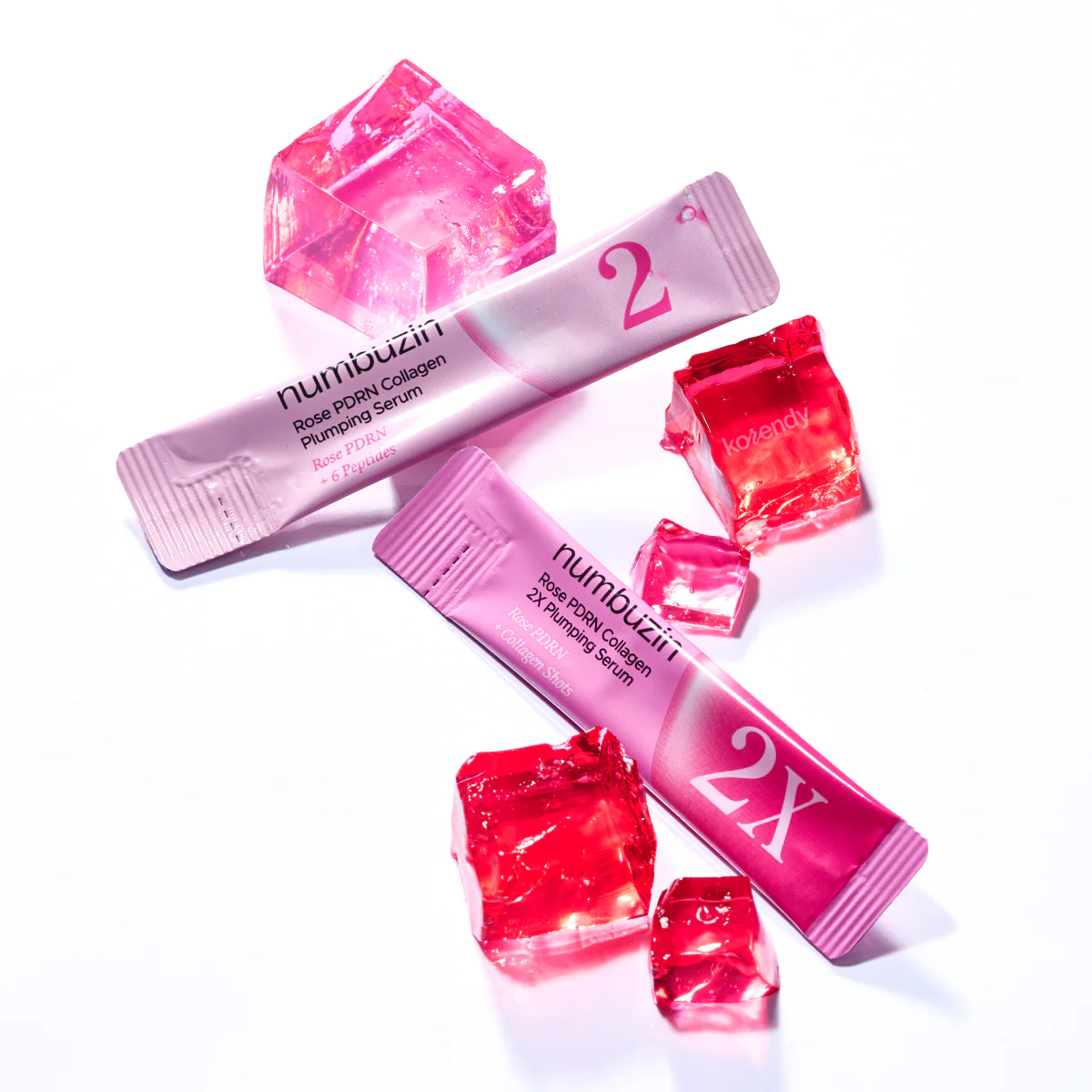Numbuzin - No.2 Rose PDRN Collagen Plumping Serum Duo 10x (PDRN ve Kolajenli Serum Kiti) 12ml (5x1.2ml + 5x1.2ml) (%40 İndirimli) - Image 3