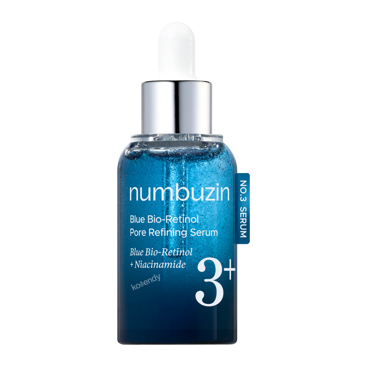 Numbuzin - No.3 Blue Bio-Retinol Pore Refining Serum (Arındırıcı ve Gözenek Önleyici %10 Niacinamide & Mavi Bio-Retinollü Serum) 30ml