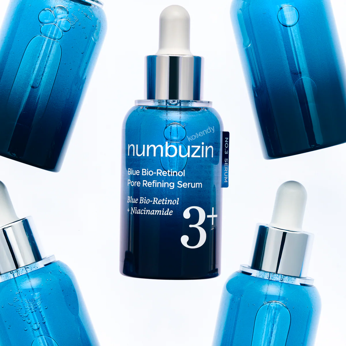 Numbuzin - No.3 Blue Bio-Retinol Pore Refining Serum (Arındırıcı ve Gözenek Önleyici %10 Niacinamide & Mavi Bio-Retinollü Serum) 30ml - Image 3