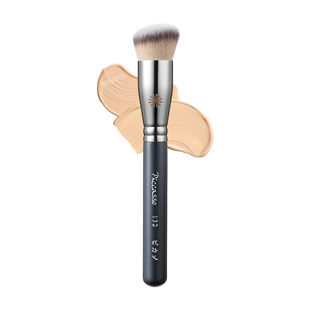 Piccasso - 132 Foundation Brush (Kusursuz ve Eşit Görünüm İçin Yoğun Kıllı Fondöten Fırçası) - Image 2