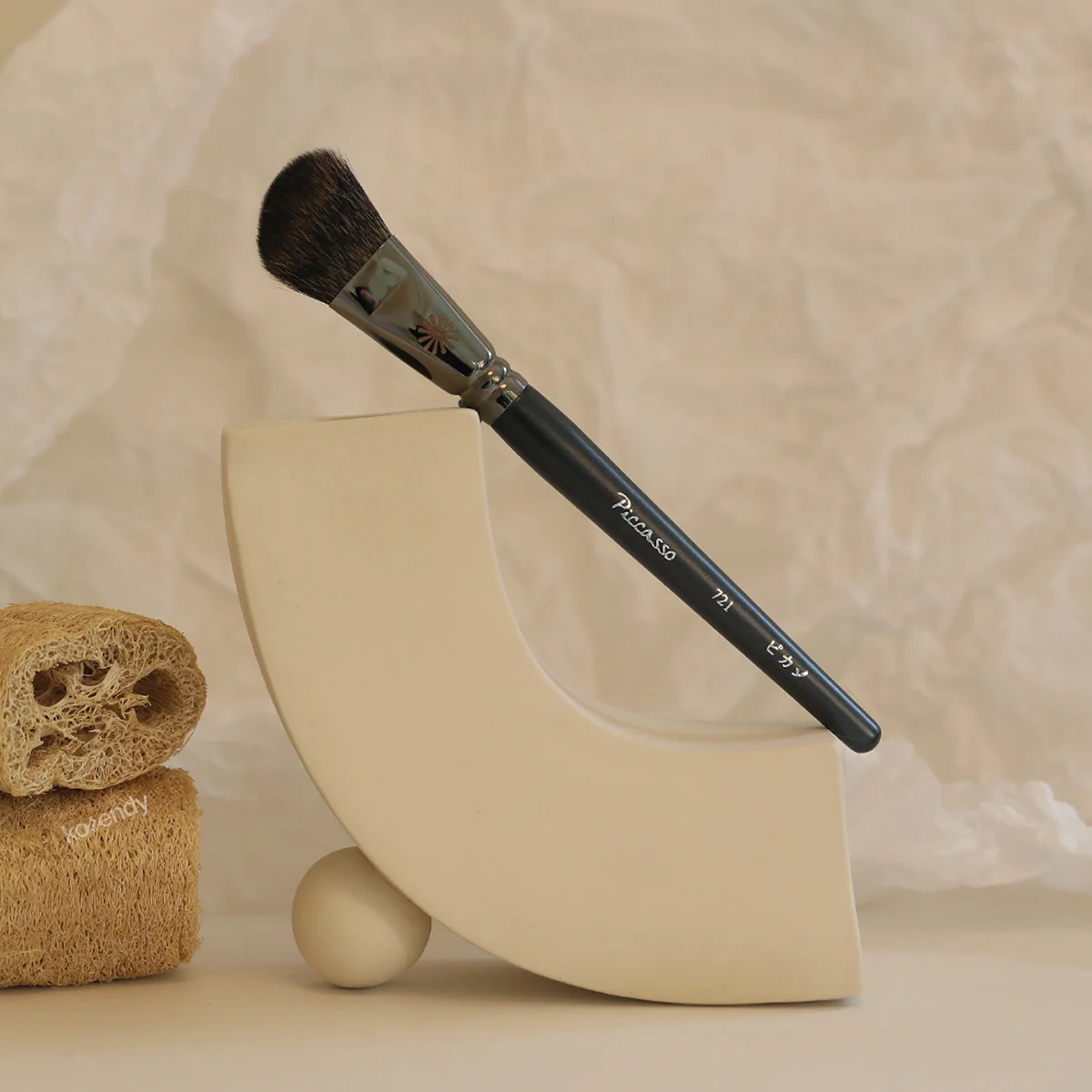 Piccasso - 721 Shading Brush (Yumuşak Dokunuşlu Yüz Kontürü İçin Şekillendirici Makyaj Fırçası) - Image 3