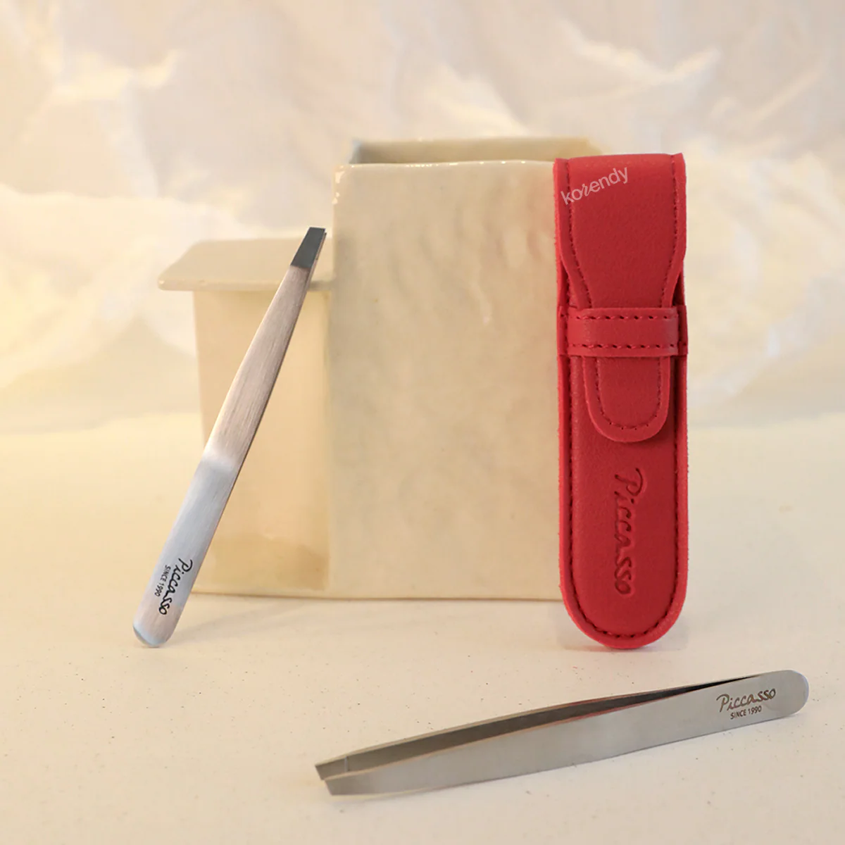 Piccasso - Hue Gray Tweezer (Yüksek Hassasiyetli, Hafif Kullanımlı Paslanmaz Çelik Cımbız) - Image 2