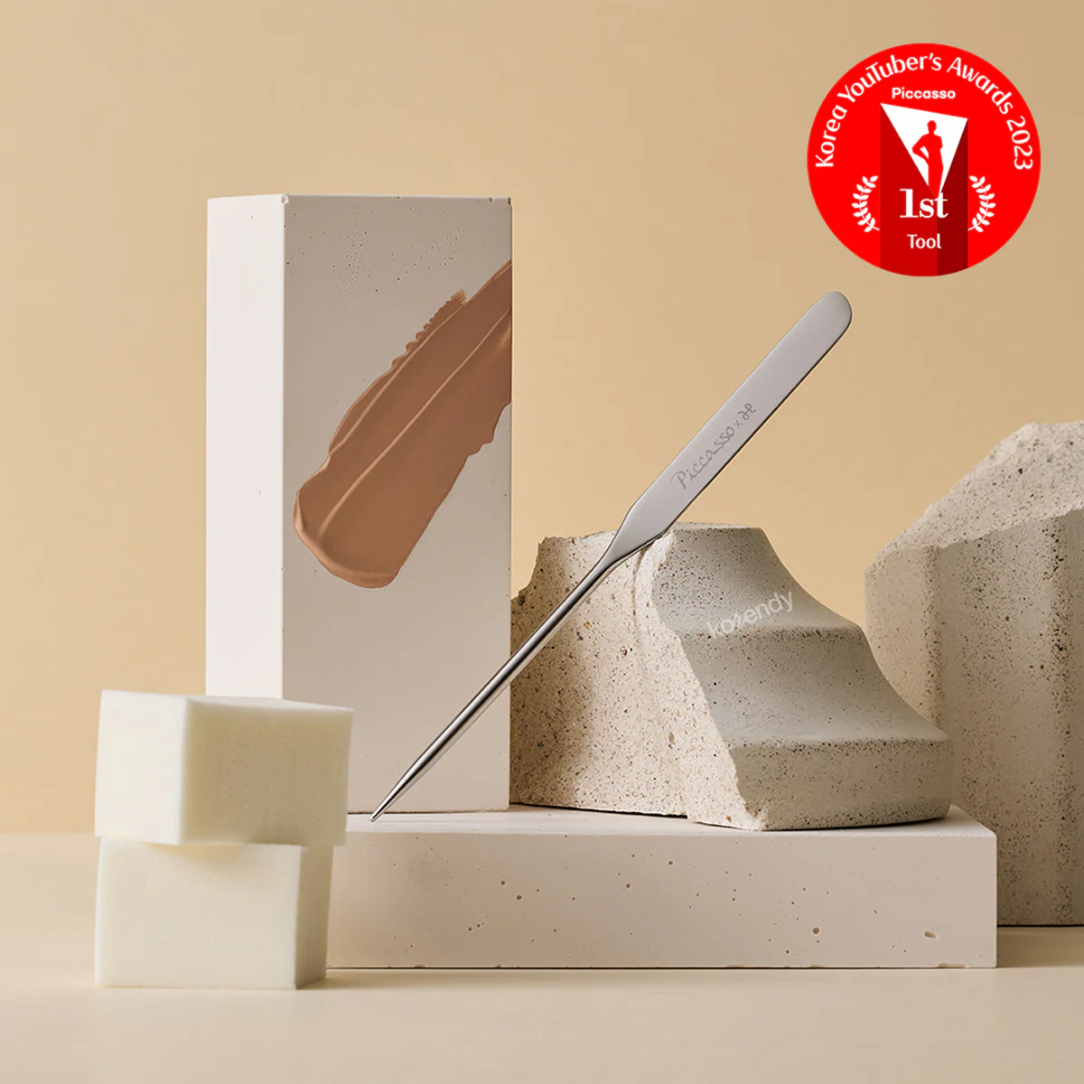 Piccasso - Makeup Spatula Sponge 2P Set (Ultra Ten Makyajı Uygulamasına Uygun Spatula Sünger Seti) - Image 2