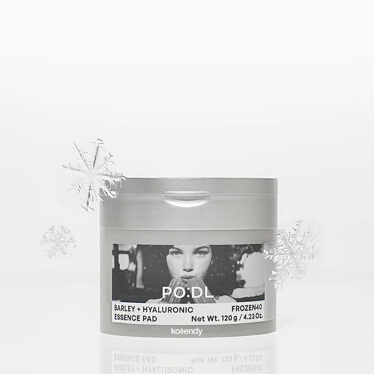 PO:DL - Barley + Hyaluronic Frozen40 Essence Pad (Ferahlatıcı ve Geniş Gözenek Önleyici Buzul Suyu & 11 Tip Hyaluronik Asit İçeren Çift Dokulu Tonik Ped) 120g - Image 3