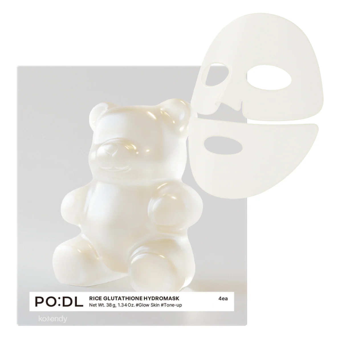 PO:DL - Rice Glutathione HydroMask (Leke Önleyici ve Parlatıcı Fermente Pirinçli Hidrojel Maske) 4lü