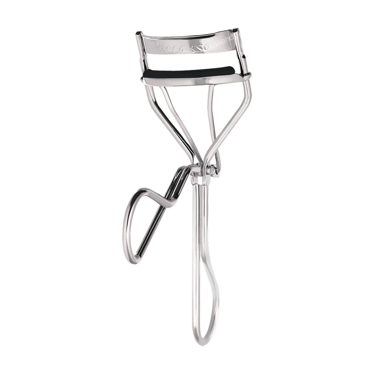 Piccasso - Eyelash Curler Silver + Silicone Refill Pad 2li (Doğal Kıvrım Etkili Kirpik Kıvırıcı & 2'li Silikon Yedek Ped)
