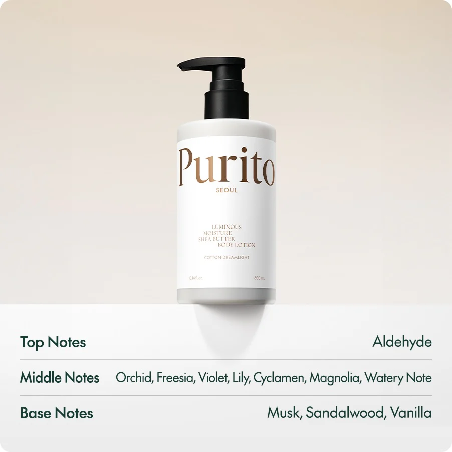 Purito - Luminous Moisture Shea Butter Body Lotion (Nemlendirici ve Besleyici Kokulu Vücut Losyonu) 300ml - Image 4