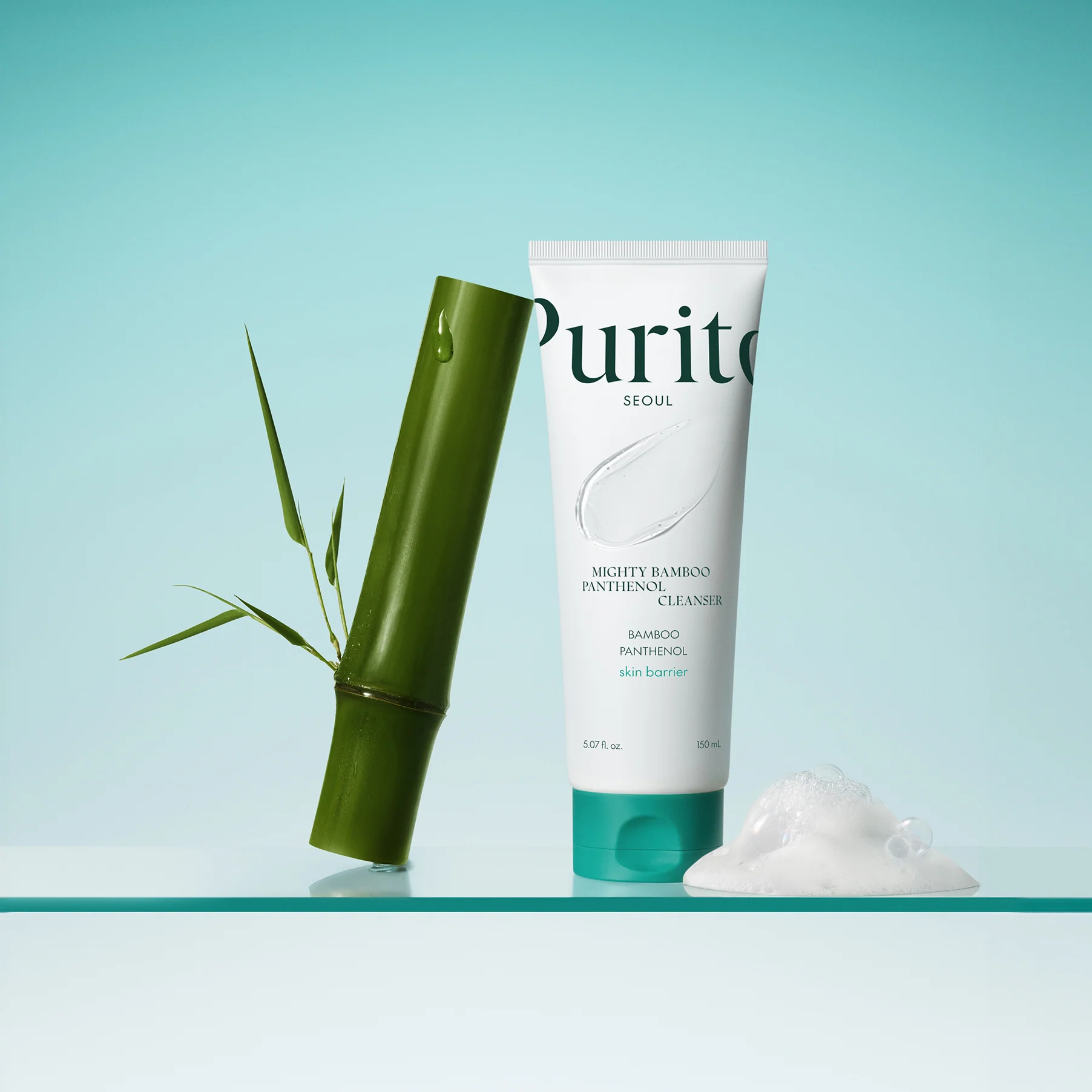 Purito - Mighty Bamboo Panthenol Cleanser (Arındırıcı ve Bariyer Koruyucu Bambu Özlü Temizleyici) 150ml - Image 3