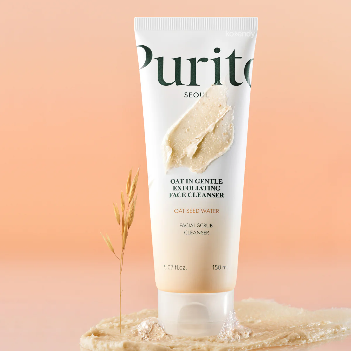 Purito - Oat in Gentle Exfoliating Face Cleanser (Ölü Deri Giderici Geniş Gözenek Önleyici Yulaflı 2'si 1 Arada Maske ve Temizleyici) 150ml