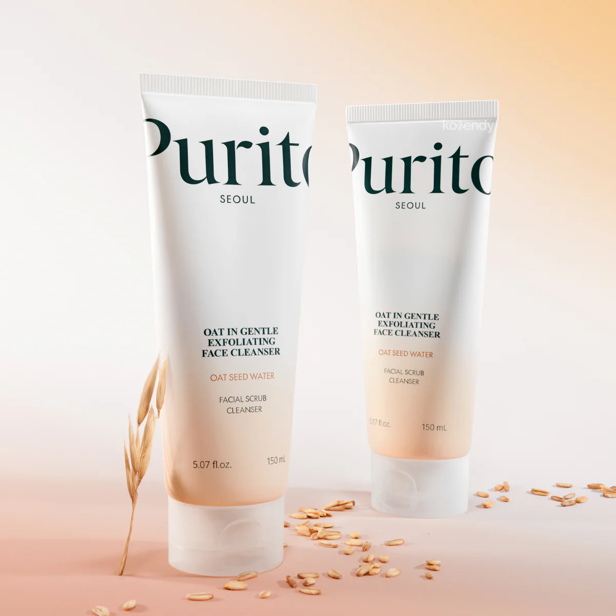 Purito - Oat in Gentle Exfoliating Face Cleanser (Ölü Deri Giderici Geniş Gözenek Önleyici Yulaflı 2'si 1 Arada Maske ve Temizleyici) 150ml - Image 3