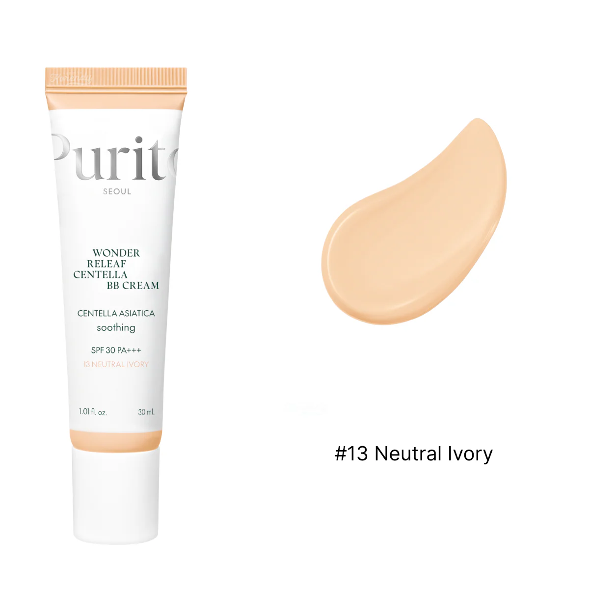 Purito - Wonder Releaf Centella BB Cream SPF30 PA+++ (Yüksek Örtücü Besleyici Centella Özlü BB Krem) 30ml - Image 2