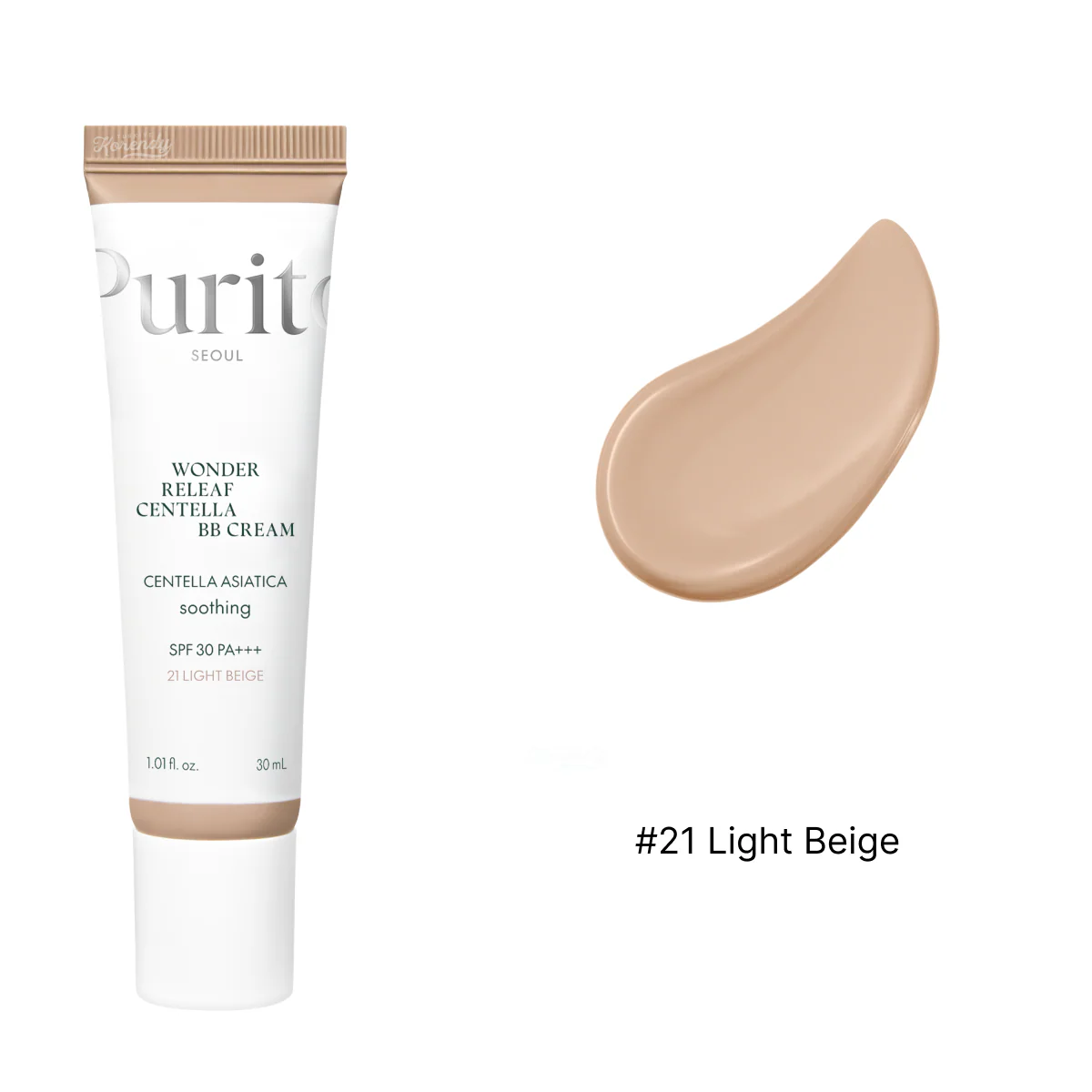 Purito - Wonder Releaf Centella BB Cream SPF30 PA+++ (Yüksek Örtücü Besleyici Centella Özlü BB Krem) 30ml - Image 4