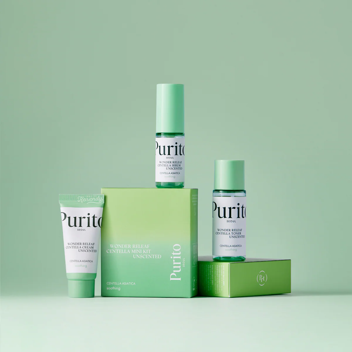 Purito - Wonder Releaf Centella Mini Kit Unscented (Centella Bakım Seti) 60ml - Image 3