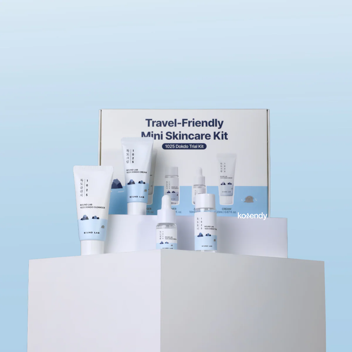 Round Lab - 1025 Dokdo Trial Kit (Cleanser 30ml + Toner 20ml + Ampule 10ml + Cream 20ml) - Image 3