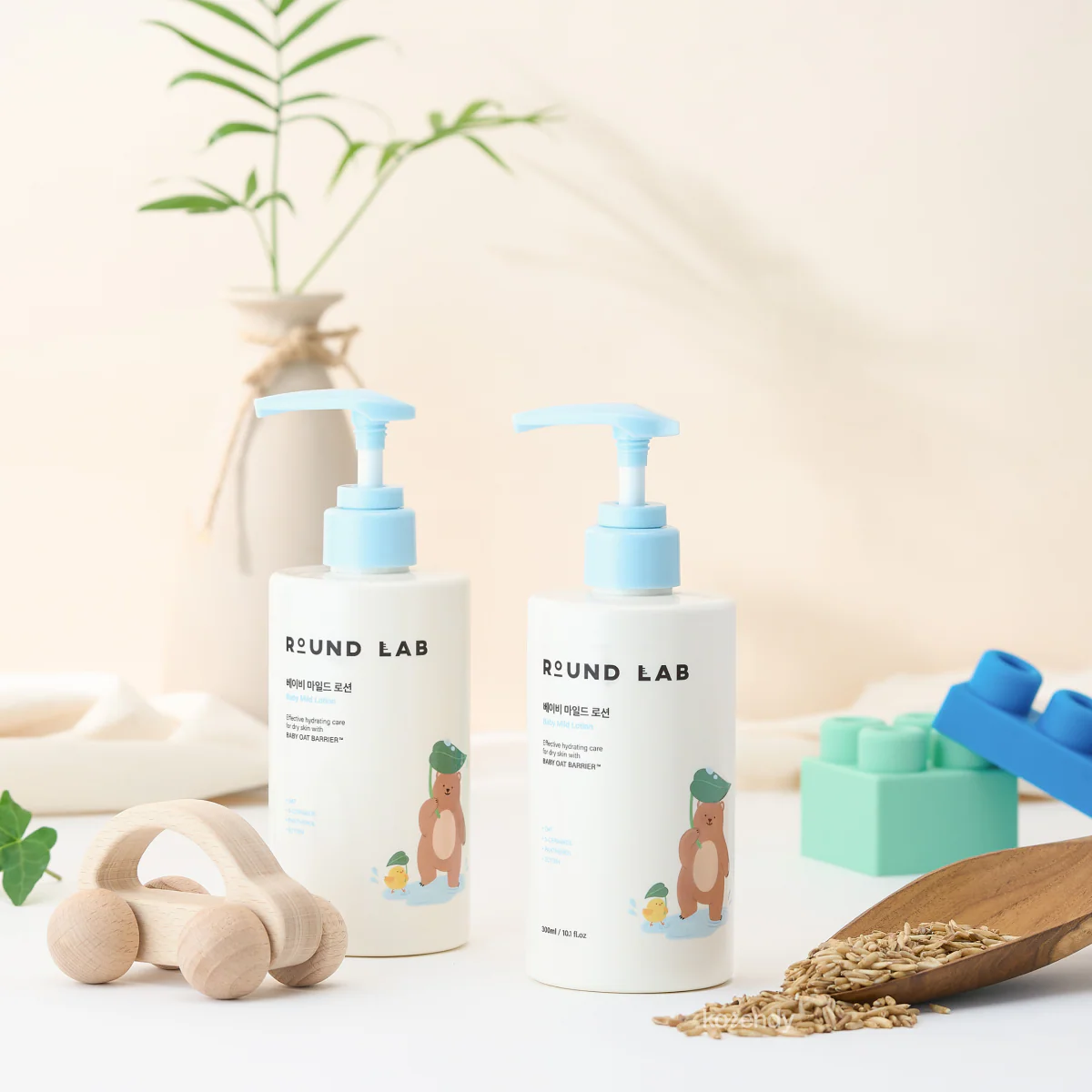 Round Lab - Baby Mild Lotion (Nemlendirici ve Bariyer Koruyucu 5 Çeşit Seramidli ve Yulaflı Bebek Losyonu) 300ml - Image 3