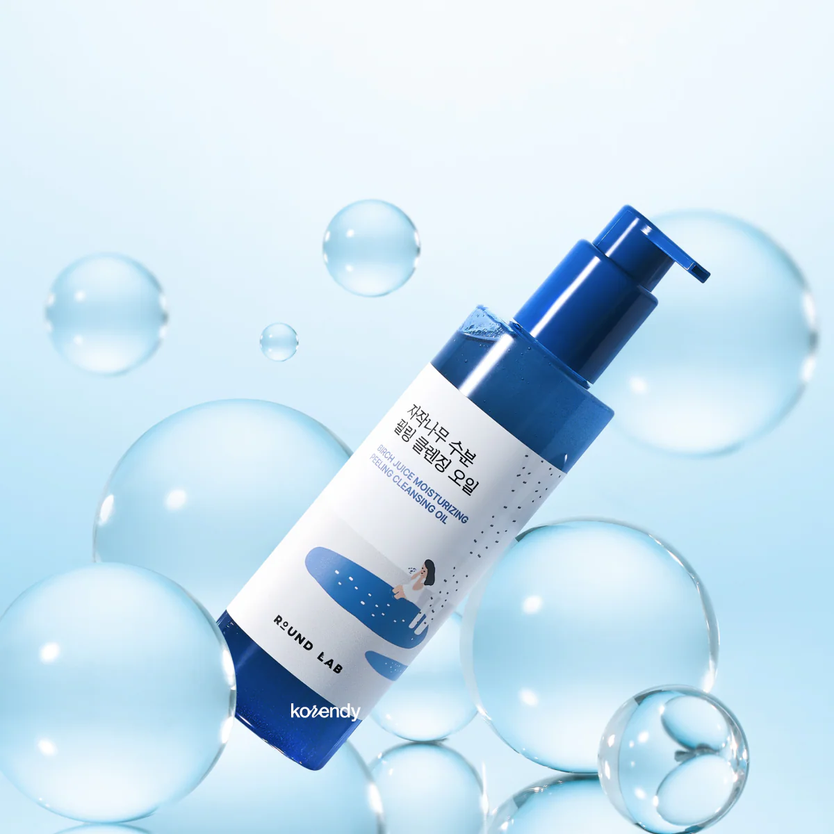 Round Lab - Birch Juice  Moisturizing Peeling Cleansing Oil (Makyajı Derinlemesine Temizleyen & Nazik Peeling Yapan LHA ve Huş Suyu İçerikli Temizleme Yağı) 200ml - Image 3