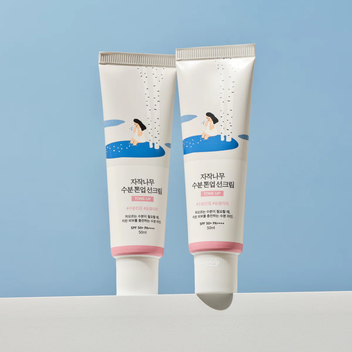 Round Lab - Birch Juice Moisturizing Tone Up Sunscreen (Ton Eşitleyici Nemlendirici Güneş Kremi) 50ml - Image 3