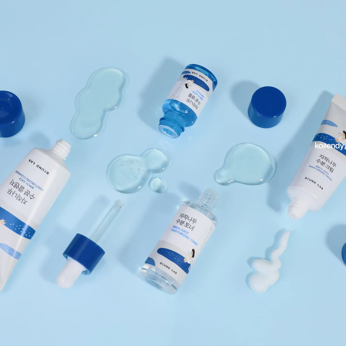 Round Lab - Birch Juice Trial Kit (Cleanser 30ml + Toner 20ml + Ampoule 10ml + Cream 20ml) - Image 2