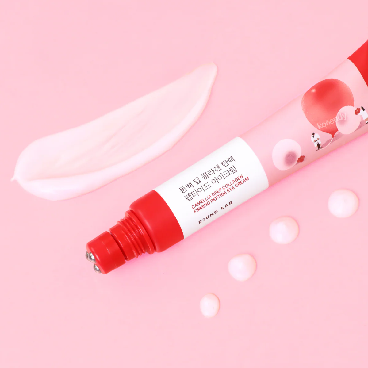 Round Lab - Camellia Deep Collagen Firming Peptide Eye Cream (Soğuk Masaj Etkili Üçlü Bilye Başlıklı Kamelya, Kolajen ve Peptitli Göz Kremi) 30ml - Image 2