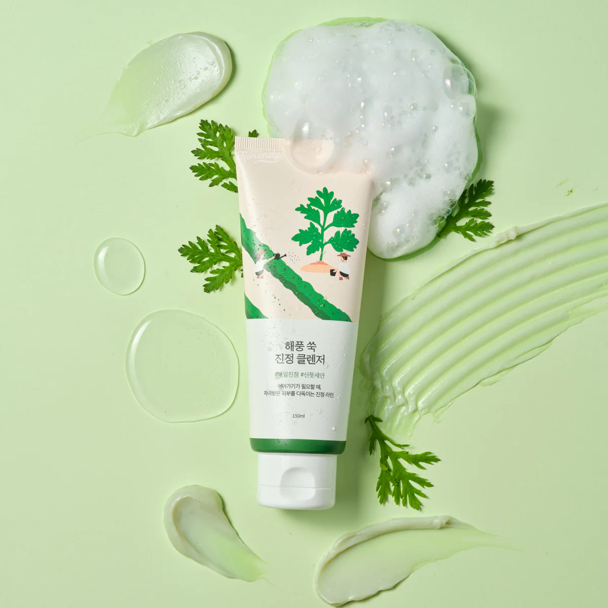 Round Lab - Mugwort Calming Cleanser (Cildi Sakin Tutan Cilt pH Uyumlu Mugwort Özlü Temizleyici) 150ml