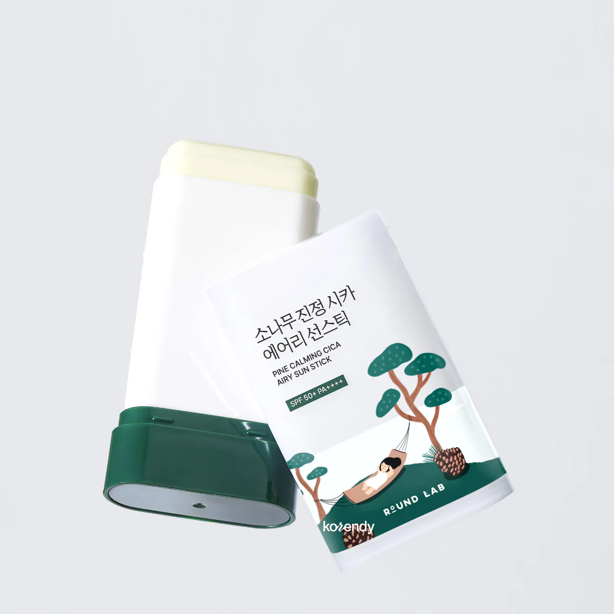 Round Lab - Pine Calming Cica Airy Sunstick (Sebum Dengeleyici ve Konfor Sağlayıcı Çam Cica & ACZERO™ İçerikli Stick Güneş Kremi) 19g - Image 2