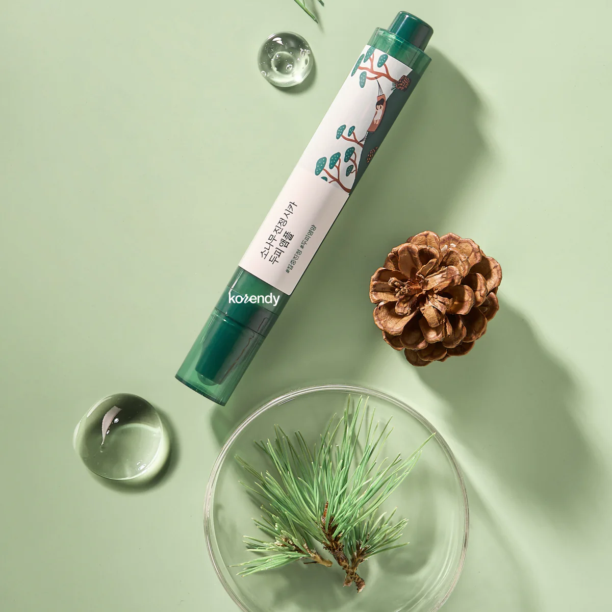 Round Lab - Pine Calming Cica Scalp Ampoule (Saç Dökülmesi Karşıtı & Saç Derisi Yaşlanmasını Hedefleyen Patentli HAIRCLE™ ve Çam Cica İçerikli Roll-On Ampul) 15ml - Image 3