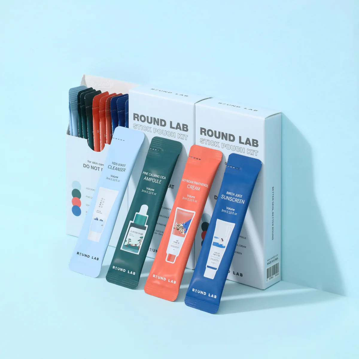 Round Lab - Stick Pouch Kit (4 Adımlı Besleyici ve Arındırıcı Deneme Seti)