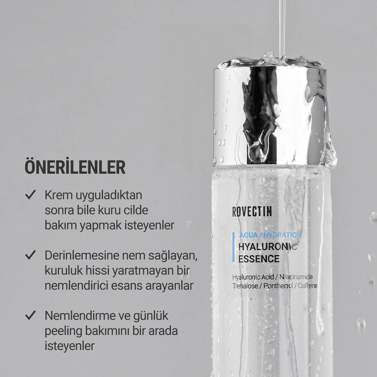 Rovectin - Aqua Hyaluronic Essence (7 Farklı Hyaluronik Asitli Papaya Enzimli Pantenollü Nem Bariyeri Esansı) (%30 İndirimli) - Image 5