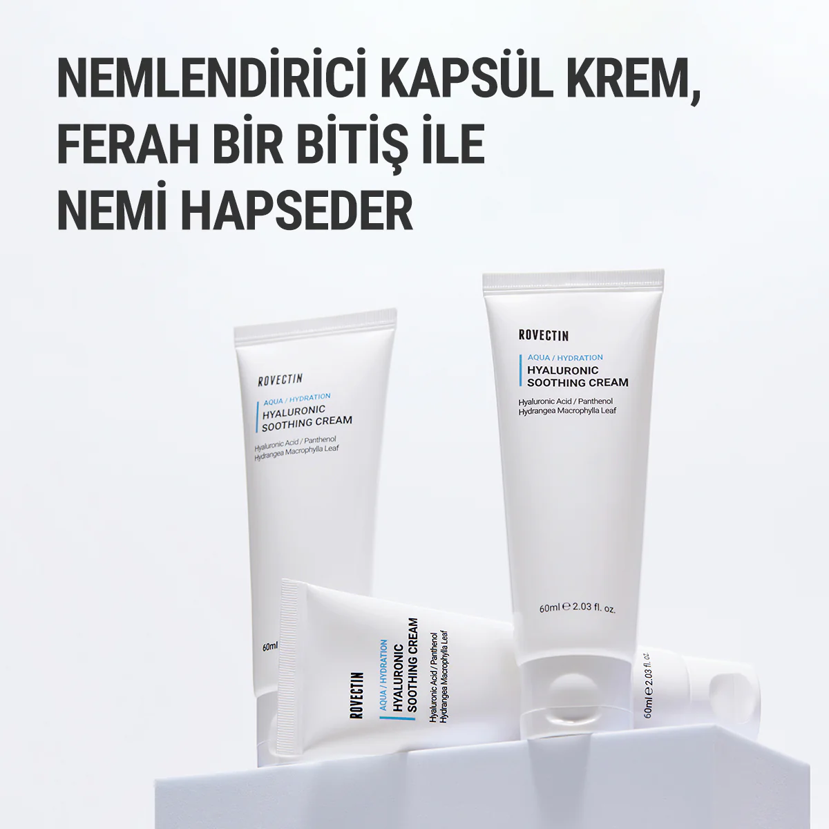 Rovectin - Aqua Hyaluronic Soothing Cream (8 Farklı Hyaluronik Asitli Nem Bariyeri Kremi) 60ml (%30 İndirimli) - Image 4