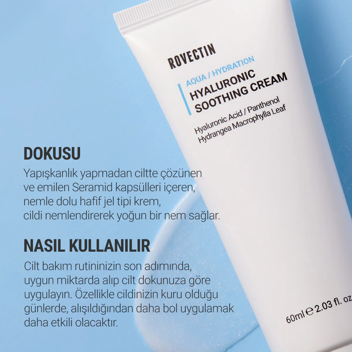 Rovectin - Aqua Hyaluronic Soothing Cream (8 Farklı Hyaluronik Asitli Nem Bariyeri Kremi) 60ml (%30 İndirimli) - Image 8
