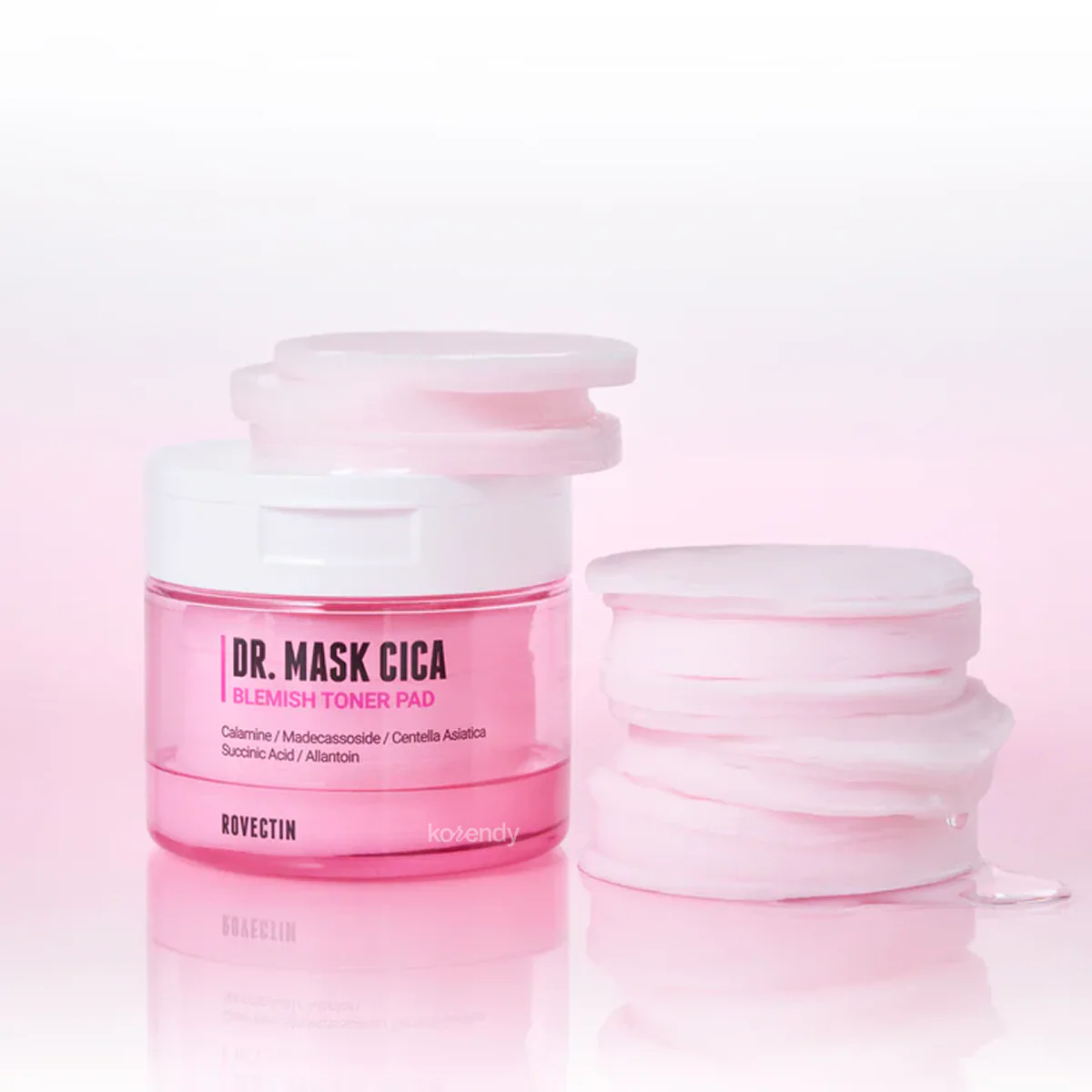 Rovectin - Cica Blemish Toner Pad (Gözenek Arındırıcı Sebum Dengeleyici Cica İçerikli Tonik Ped) 160ml - Image 3