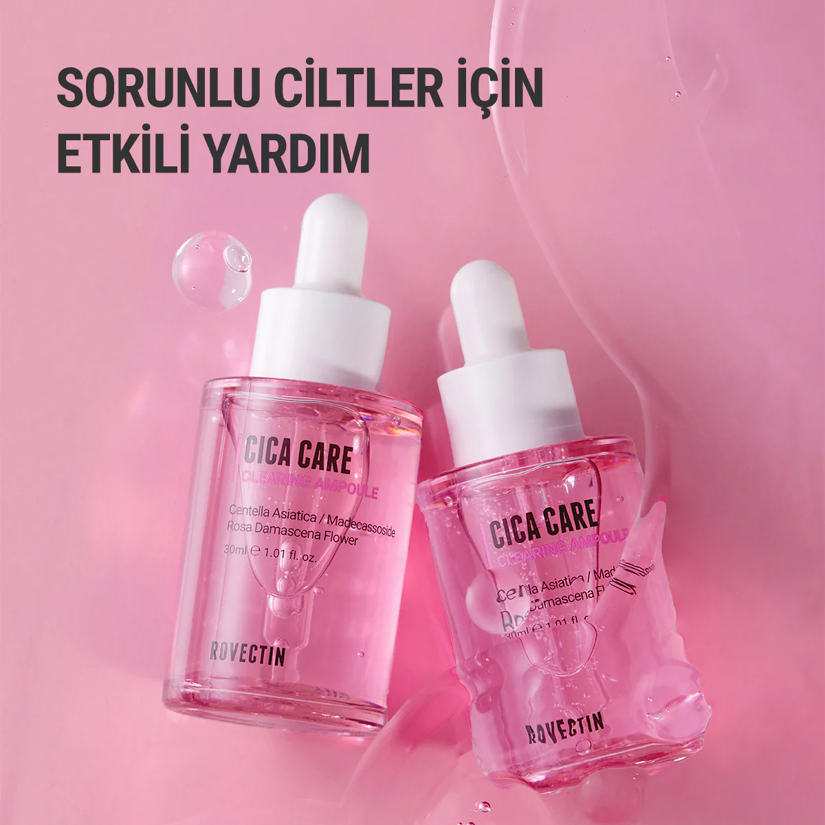 Rovectin - Cica Care Clearing Ampoule (Kızarıklık ve Leke Önleyici Stres Karşıtı Cica Ampulü) 30ml (%30 İndirimli) - Image 5