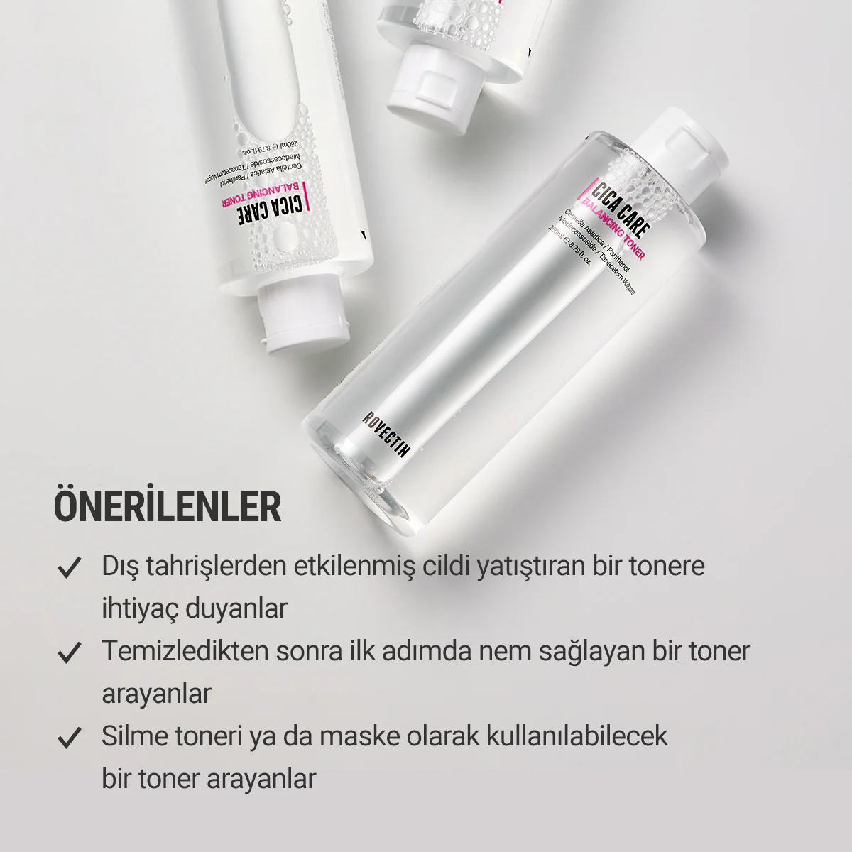 Rovectin - Cica Care Balancing Toner (Akneli ve Hassas Ciltlere Özel Tonik) 260ml - Image 3