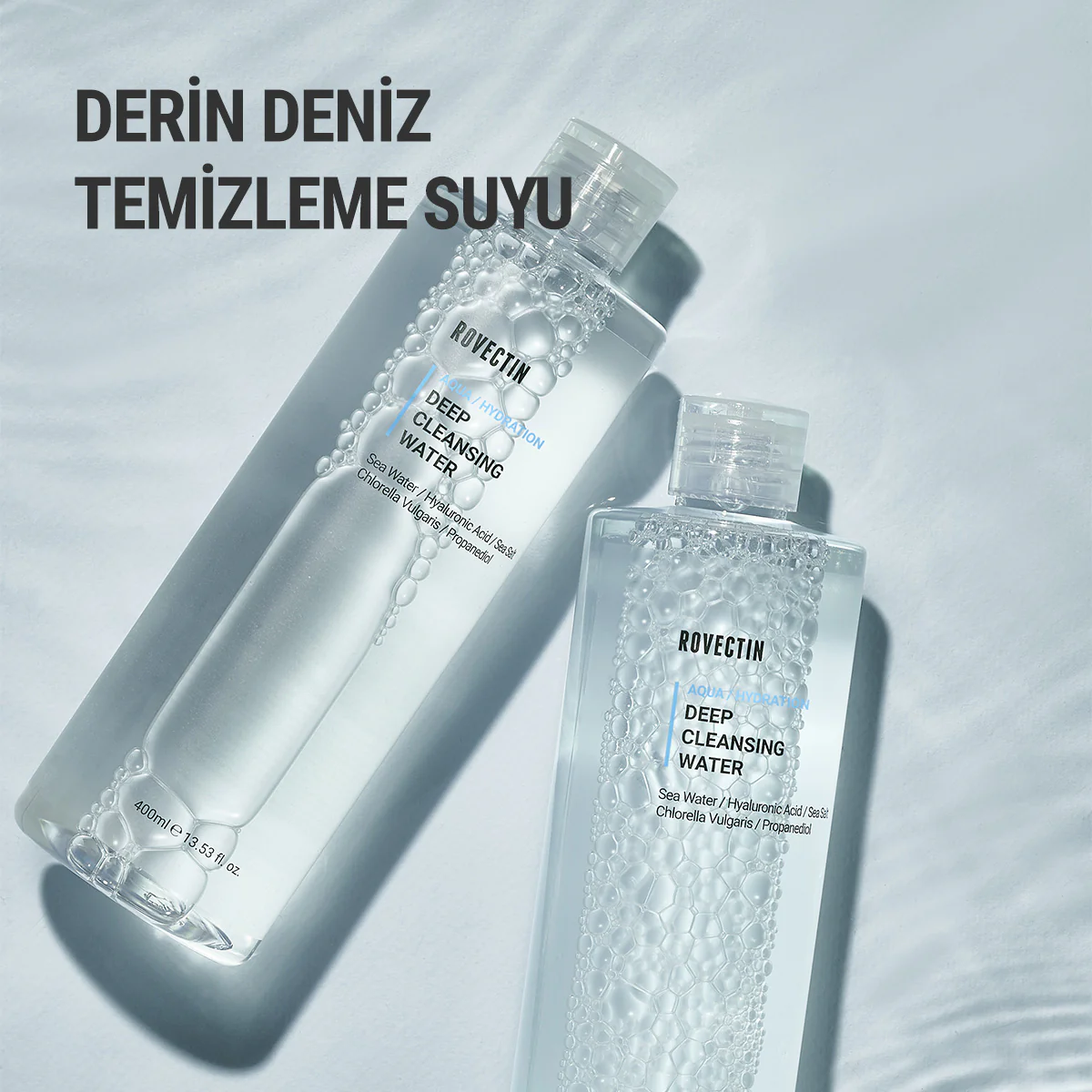 Rovectin - Aqua Deep Cleansing Water (Hyaluronik Asit ve Deniz Sulu Kurutmayan Misel Suyu) 400ml (%30 İndirimli) - Image 4