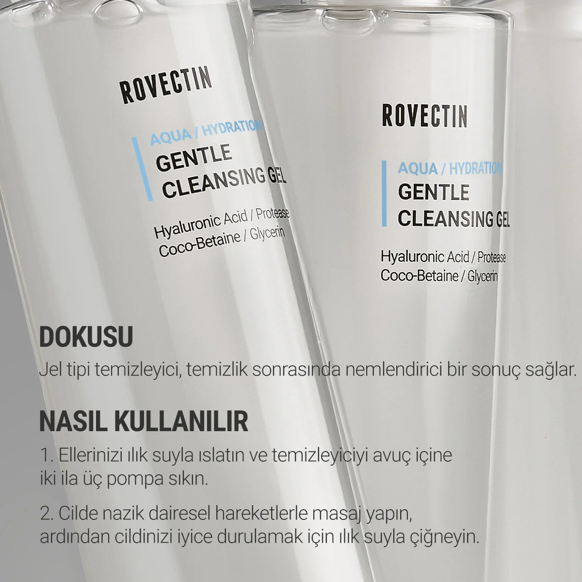 Rovectin - Aqua Gentle Cleansing Gel (Kurutmayan Nazik Nem Bariyeri Temizleyicisi) 175ml - Image 8