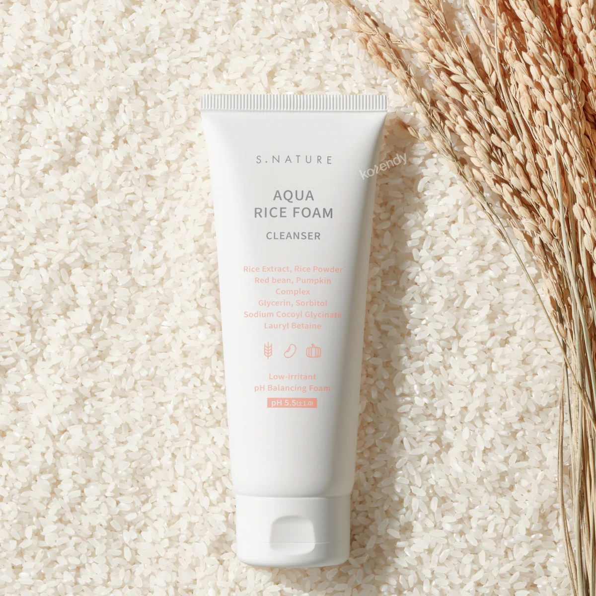 S.NATURE - Aqua Rice Foam Cleanser (Donukluk Önleyici Yeoju Pirinç Özü ve Tozlu Köpük) (%25 İndirimli) - Image 5