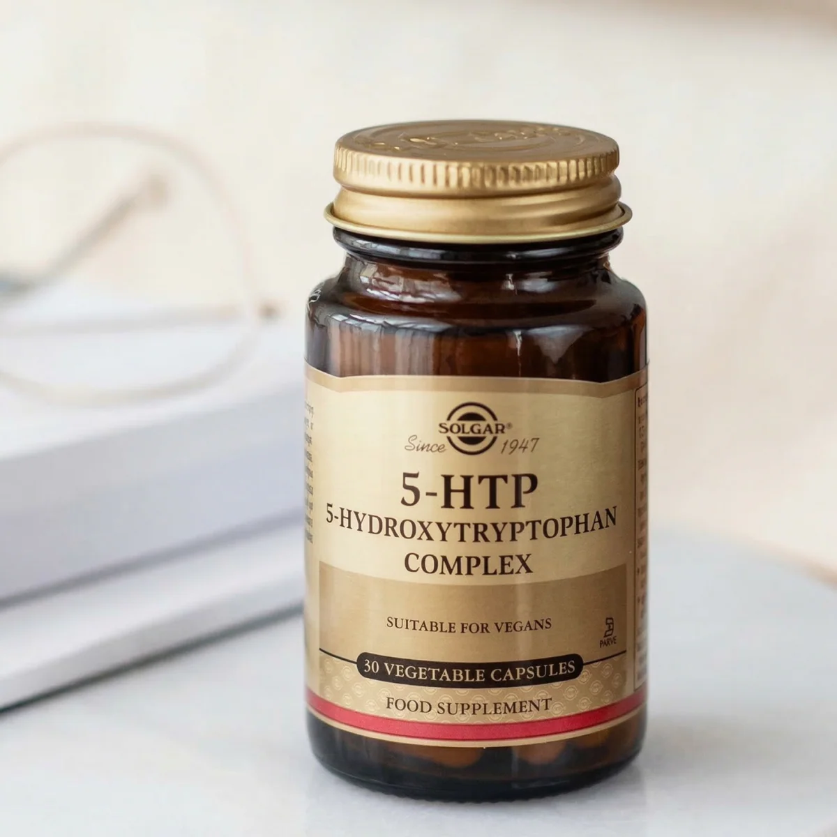 Solgar - 5-Htp Hydroxytryptophan Complex 30 Vegi Kapsül (5-HTP, Magnezyum, B6 Vitamini ve Valeryan Kök Ekstresi İçeren Kapsül Gıda Takviyesi) - Image 3