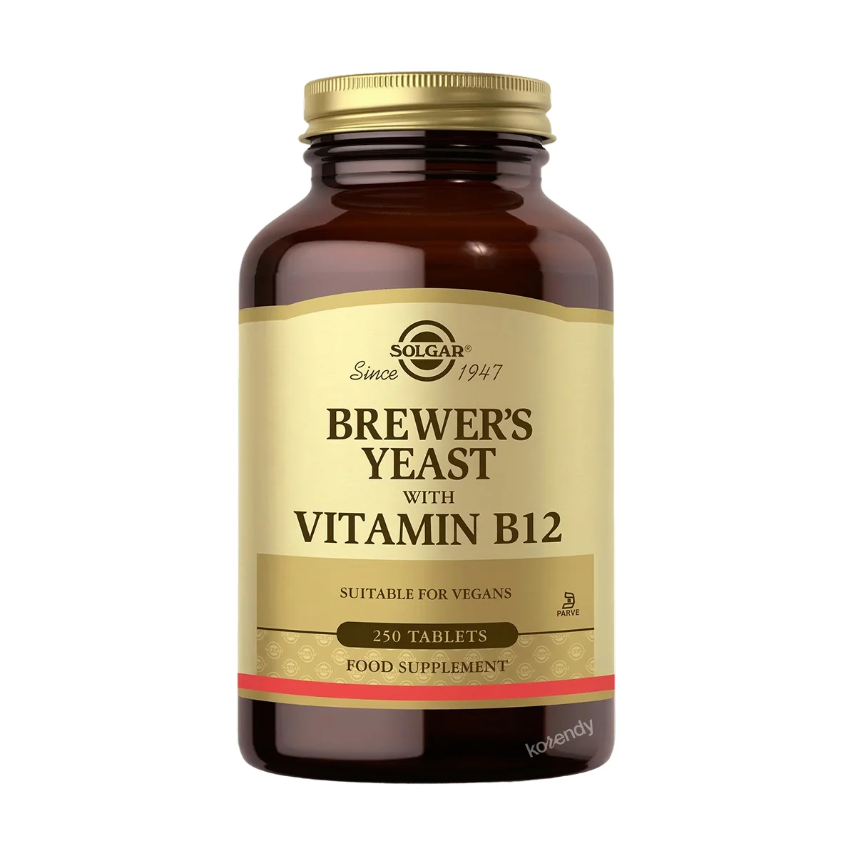 Solgar - Brewer's Yeast with B12 250 Tablet (Bira Mayası ve B12 Vitamini İçeren Tablet Gıda Takviyesi)